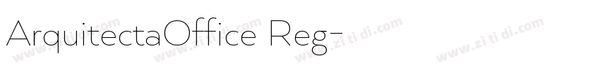 ArquitectaOffice Reg字体转换